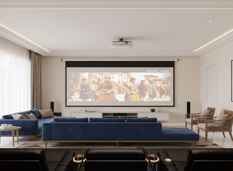 Comparison between commercial cinema hall and CinemaScope home theatre experience