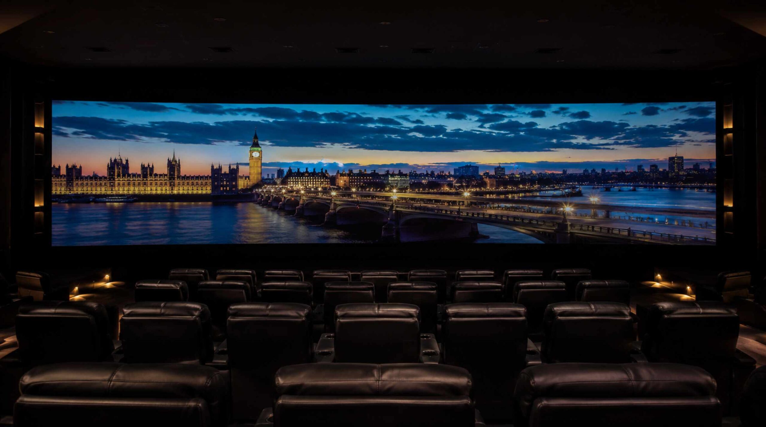 25 seat 1700 sq ft private cinema Ichalkaranji Kolhapur Bowers Wilkins by Sound Innovators