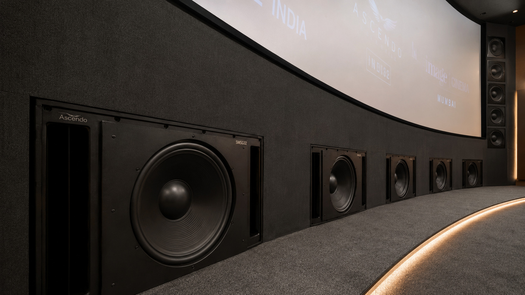 Ascendo SMSG32 infrasonic subwoofer preview theatre Juhu Mumbai by Sound Innovators