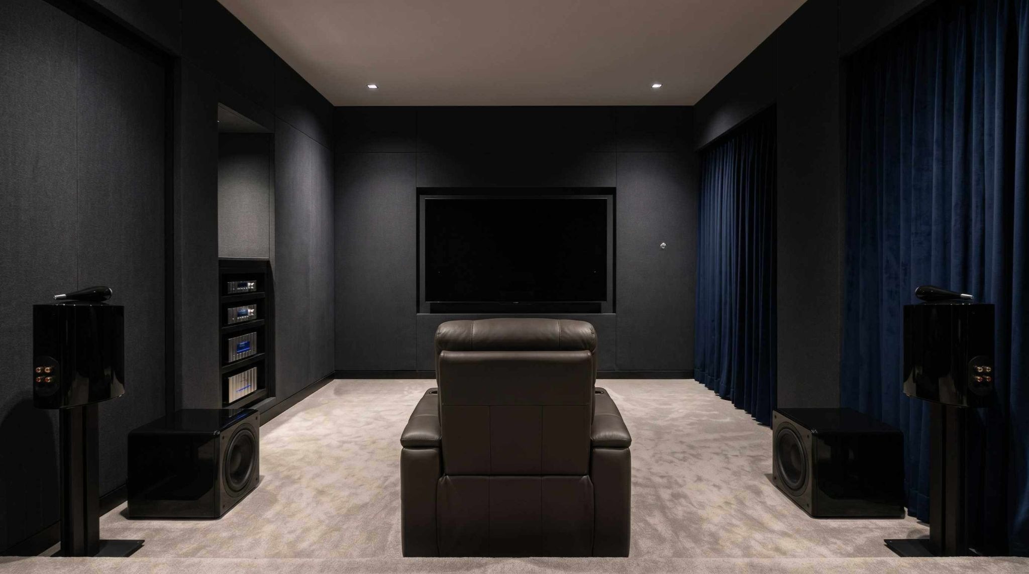 Bowers and Wilkins Nautilus 5.2 ultra-luxury home theatre in Juhu Mumbai by Sound Innovators