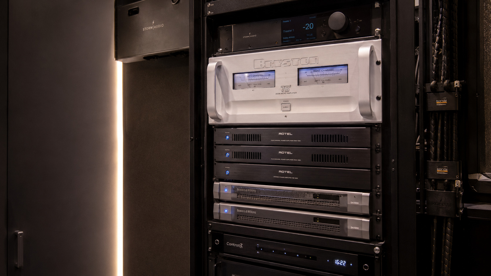 Bryston 7B3 StormAudio EVO CEDIA Level 2 cinema equipment rack Kartarpur by Sound Innovators
