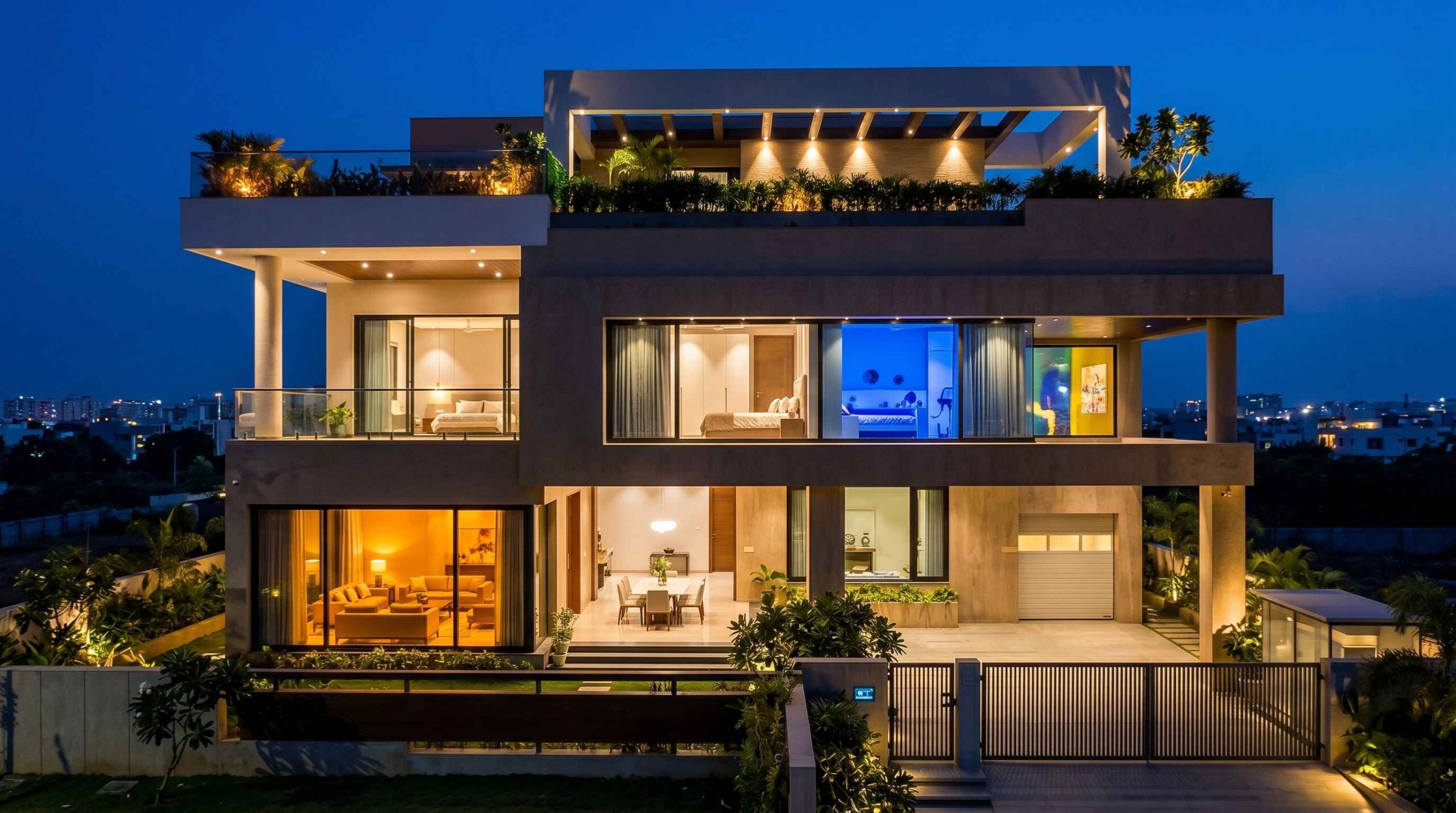 Crestron KNX whole home automation Jubilee Hills Hyderabad by Sound Innovators