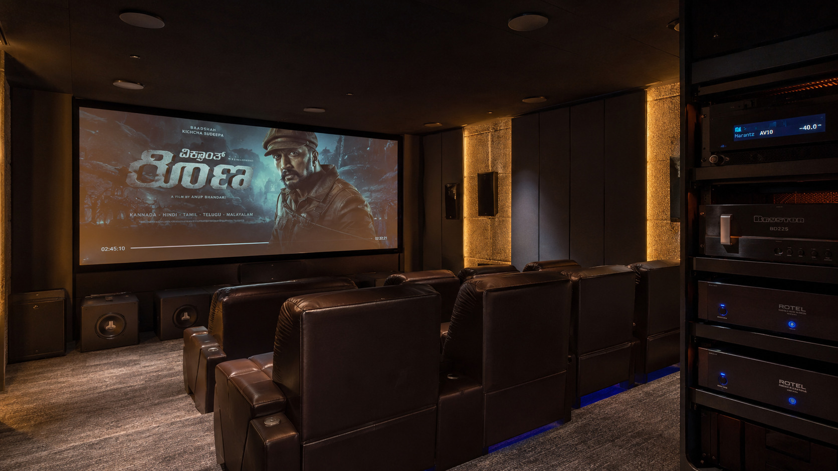 Luxury Villa Automation & Home Theatre — Shivamogga, Karnataka