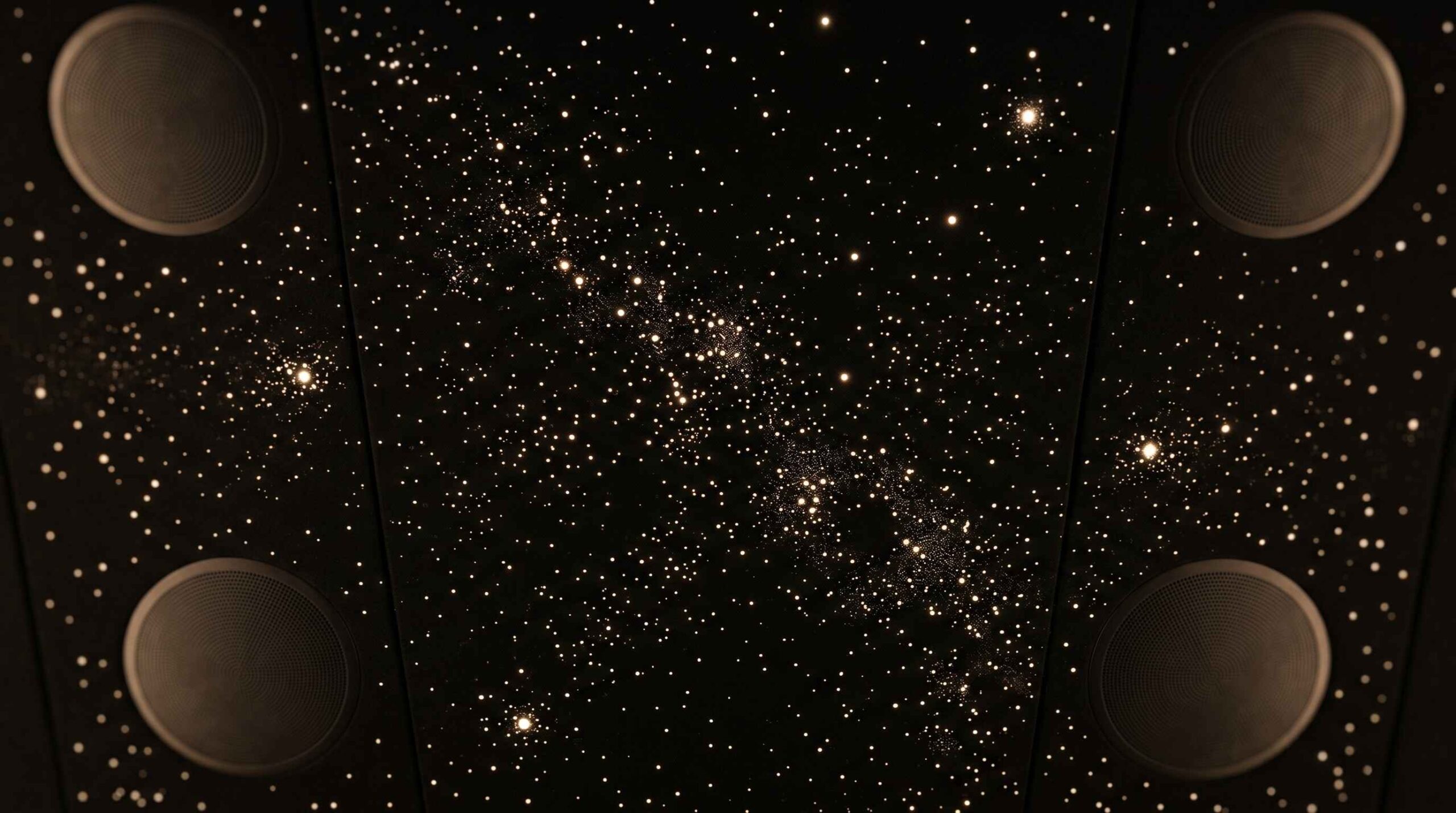 Fibre optic galaxy ceiling Bowers Wilkins Atmos Cuffe Parade by Sound Innovators