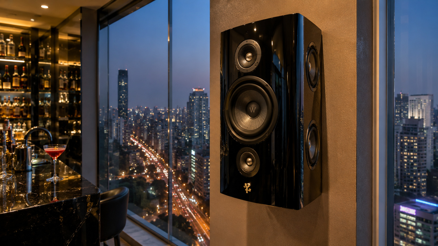 Focal Electra SR1000 Be dipole surround penthouse Dadar Mumbai by Sound Innovators