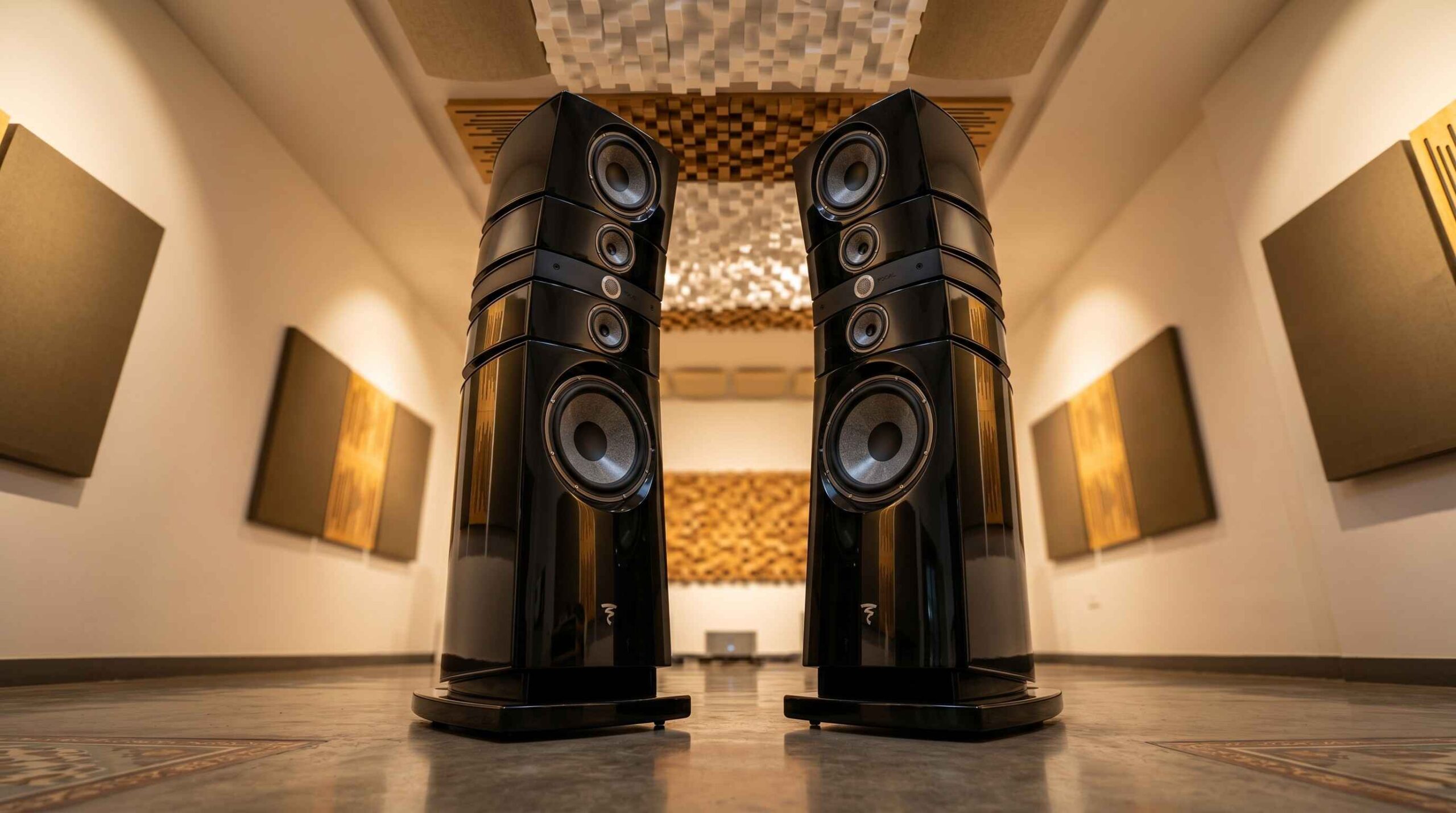 Focal Grande Utopia speakers 22 foot ceiling Coimbatore Tamil Nadu by Sound Innovators