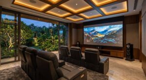 Luxury home theatre installation in Koregaon Park Pune by Sound Innovators