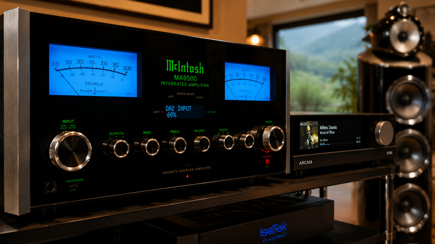 McIntosh MA95000 blue VU meters Jazz crescendo Karjat HiFi by Sound Innovators
