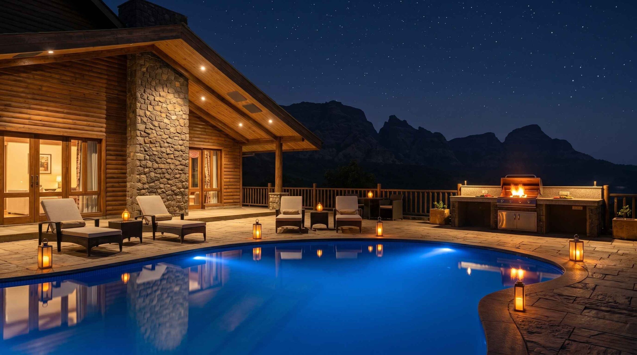 Pool outdoor multi zone audio Aamby Valley Lonavala by Sound Innovators