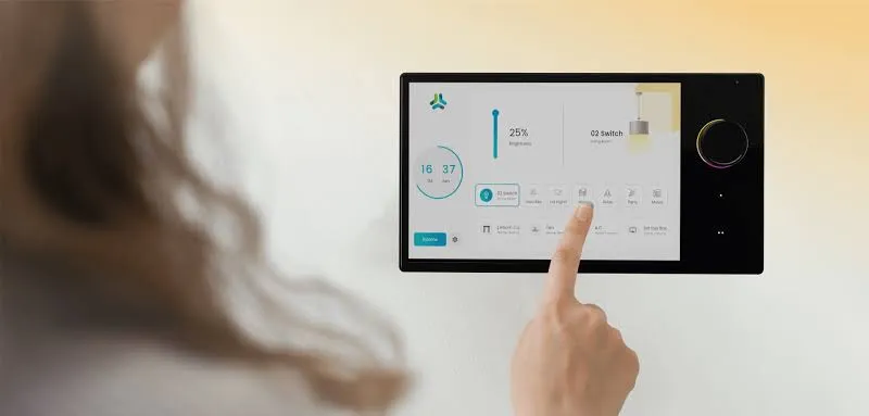 One centralized touch panel replaces a coffee table full of remotes by sound innovators.