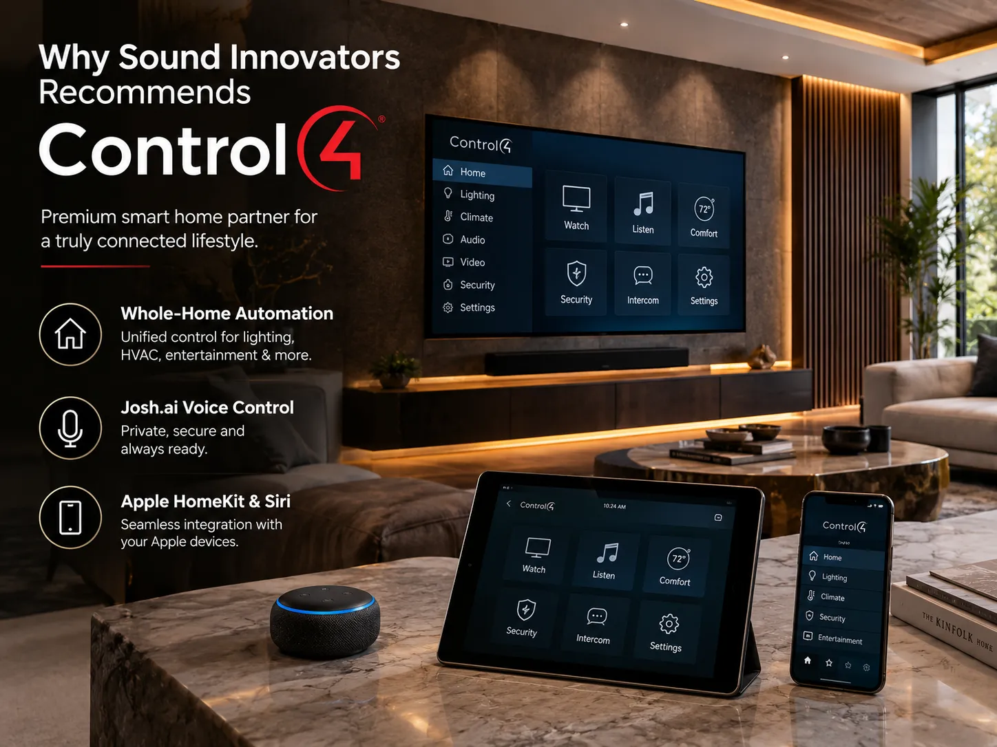 Why Sound Innovators Recommends Control4 — Premium smart home partner for a truly connected lifestyle