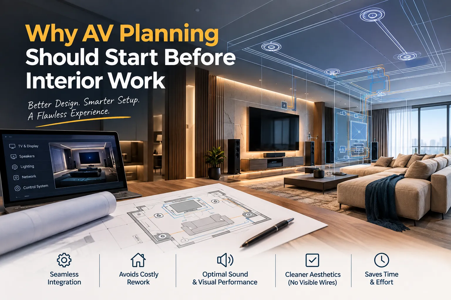 Why AV Planning Should Start Before Interior Work for Seamless Home AV Integration.