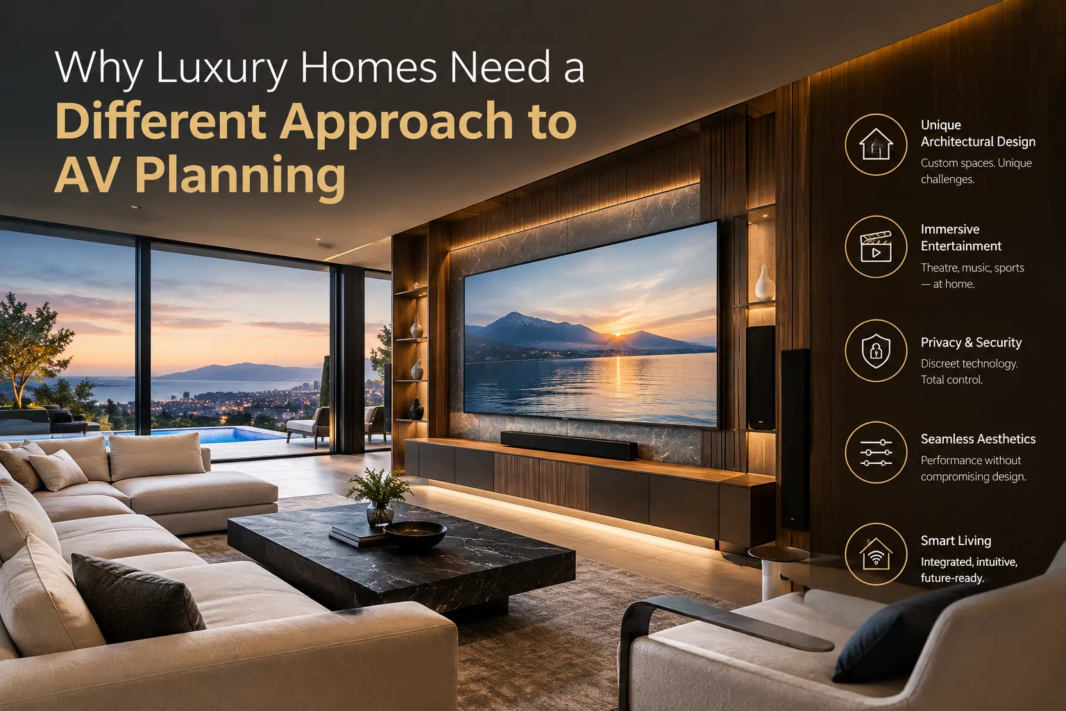 Why luxury homes need a different approach to AV planning